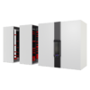 The Cleveron 402 robotic parcel locker is modular, allowing for expansion in width as business parcel volumes increase, thanks to its modular design approach.